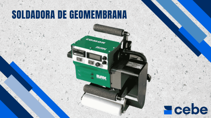 Soldadora de geomembrana